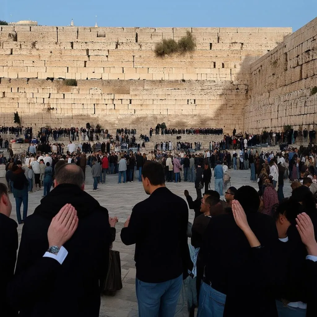 Praying at the Western Wall